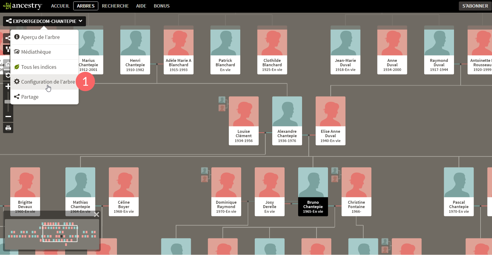 How to export a tree from Ancestry