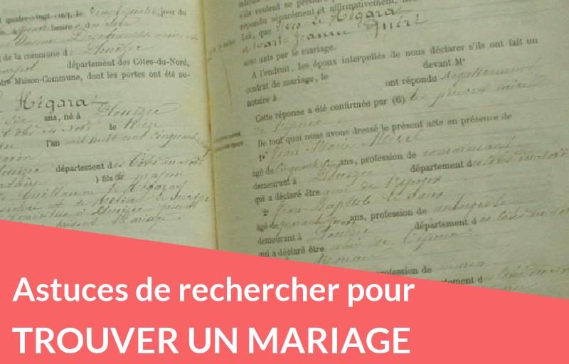 Astuces de recherche pour trouver un mariage