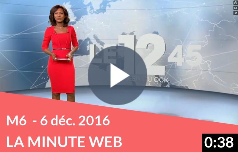 M6 – Journal télévisé du 6 décembre 2016 – La Minute Web