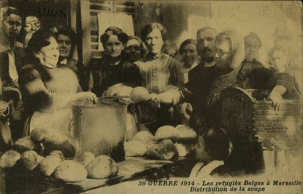 Réfugiés belges à Marseille en 1914 1918