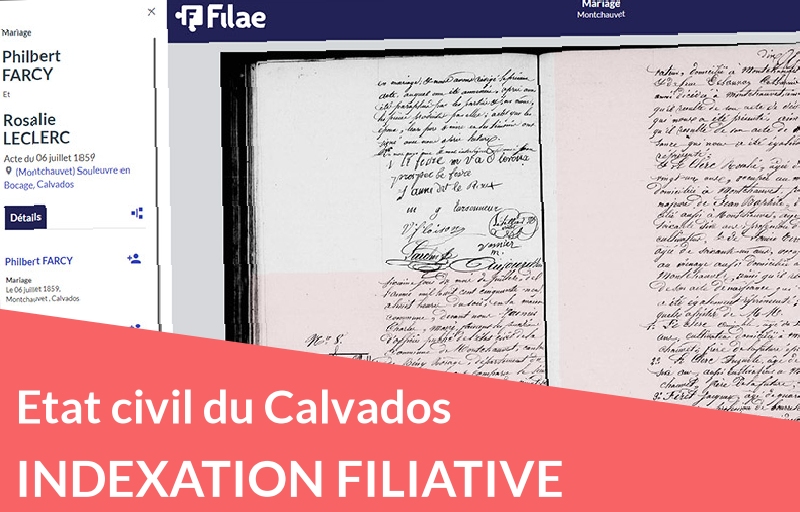 Nouveau : indexation filiative du Calvados