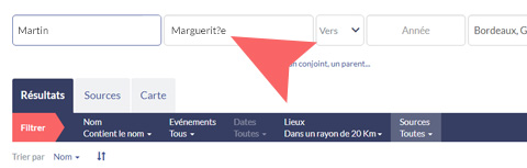 Recherche sur les prénoms