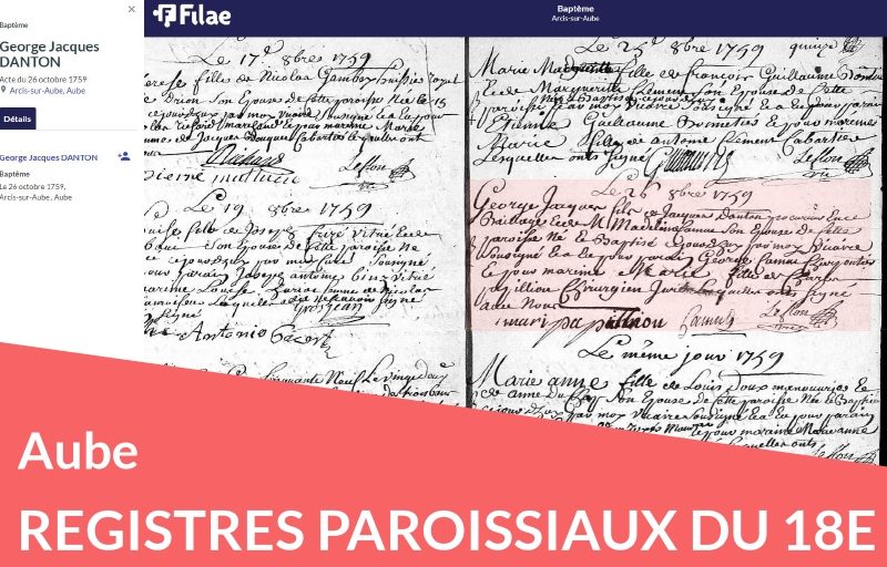 Nouveau : les registres paroissiaux de l’Aube numérisés et indexés