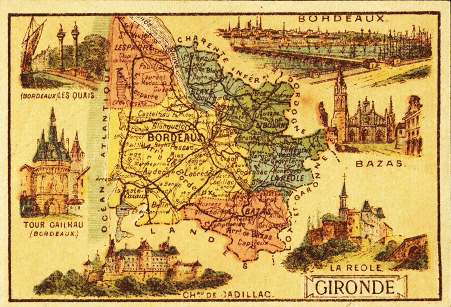 carte de la Gironde