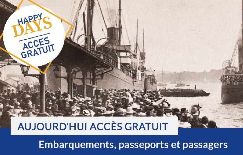 Happy Days : accès gratuit aujourd’hui aux collections Embarquements et passeports pour l’étranger