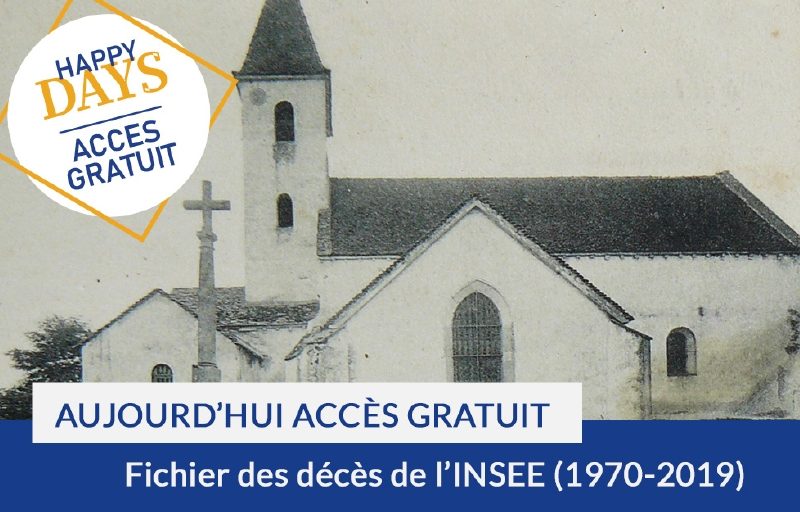 Happy Days : accès gratuit au fichier des décès de l’INSEE de 1970 à aujourd’hui