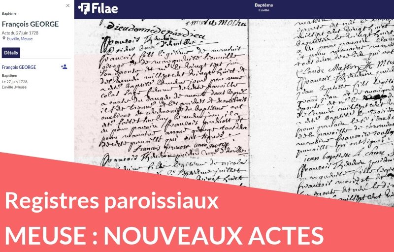 Et de 10 ! nouveaux registres paroissiaux de la Meuse