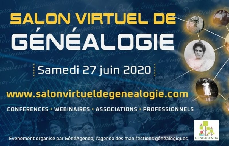 Salon virtuel de généalogie – samedi 27 juin 2020