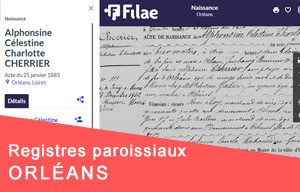 Nouveau : registres paroissiaux d’Orléans (XVIIIe siècle)