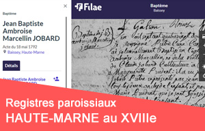 Nouveau : registres paroissiaux de Haute-Marne (XVIIIe siècle)