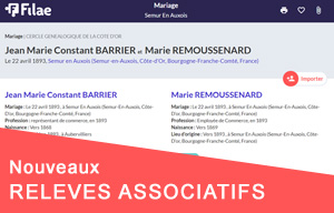 Nouveaux relevés associatifs