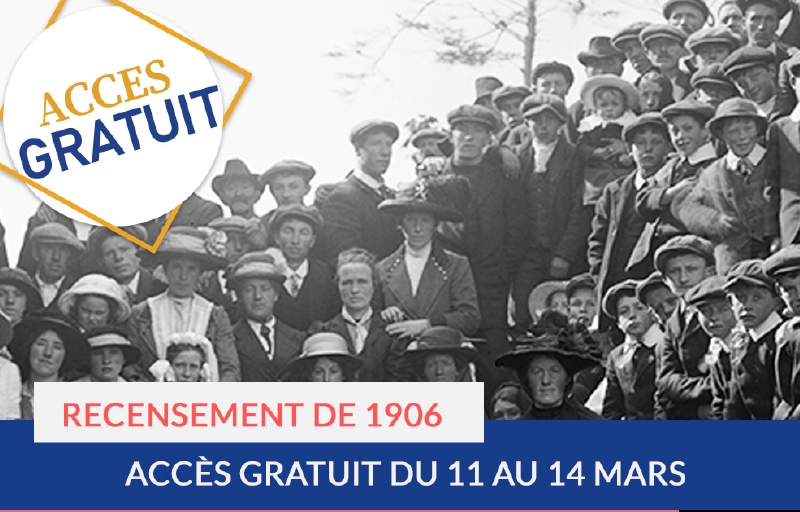 Accès gratuit : recensement de 1906