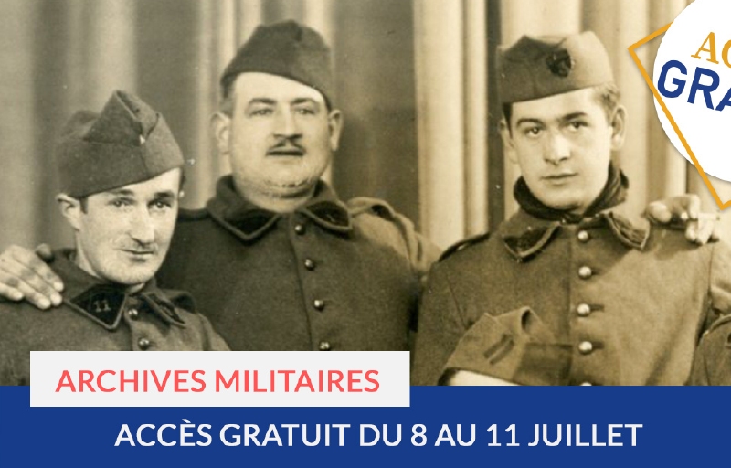 Accès gratuit : archives militaires