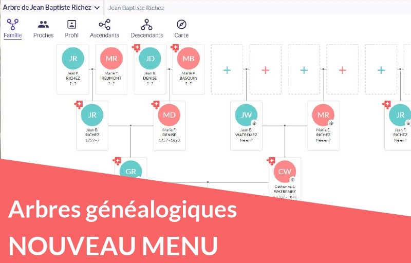 Le menu et les icônes des arbres évoluent !