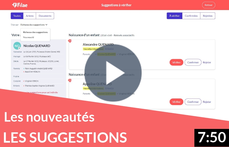 Suggestions : nouvelles fonctionnalités et options pour plus de découvertes