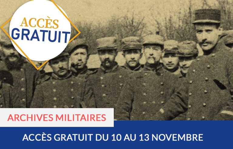 Accès gratuit : archives militaires