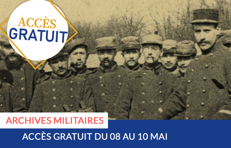 Gratuit du 8 au 10 mai : explorez les archives militaires