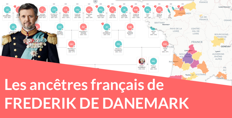 Les ancêtres français de Frederik de Danemark