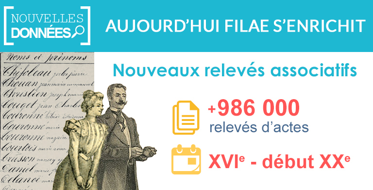 Nouveaux relevés d’état civil : 986 000 actes ajoutés