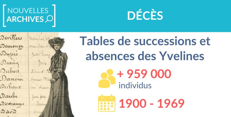 Nouveau : Tables de successions et absences des Yvelines