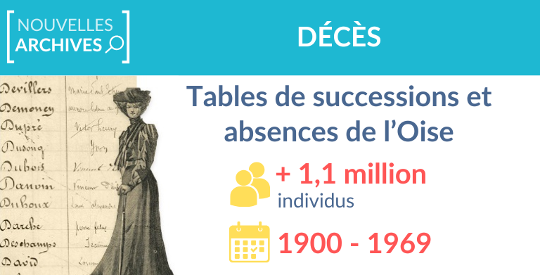 Les Tables de successions et absences de l’Oise sont indexées