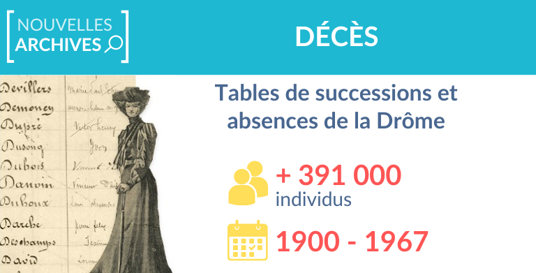 Drôme : nouvelles tables de successions et absences Drôme : nouvelles tables de successions et absences
