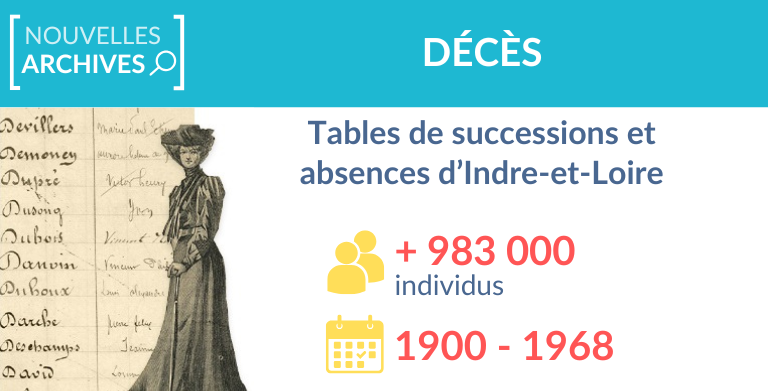 Indre-et-Loire : accédez aux tables de successions 1900-1968 ! Indre-et-Loire : accédez aux tables de successions 1900-1968 !