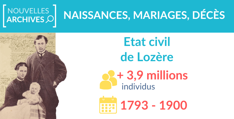 Etat civil de Lozère : 3,9 millions d’individus ajoutés