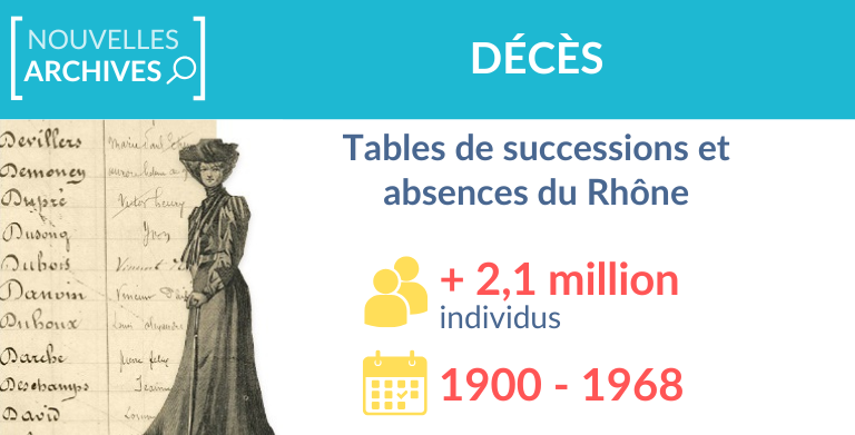 Tables de successions et absences du Rhône : 2,1 millions d’individus indexés