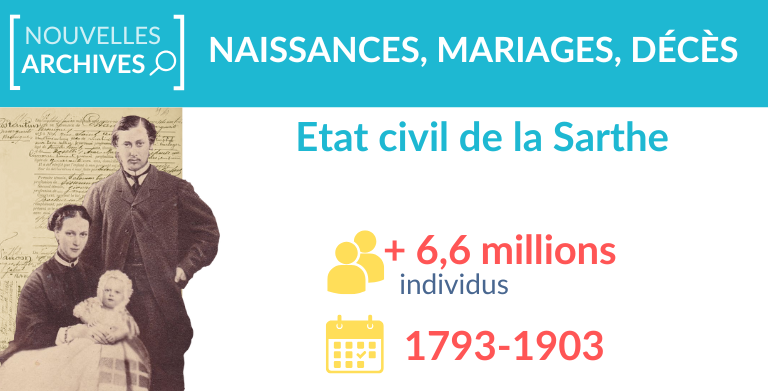 Etat civil de la Sarthe : + 6,6 millions d’individus Etat civil de la Sarthe : + 6,6 millions d’individus