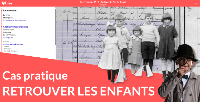 Cas pratique : retrouver tous les enfants d&rsquo;un couple d&rsquo;ancêtres