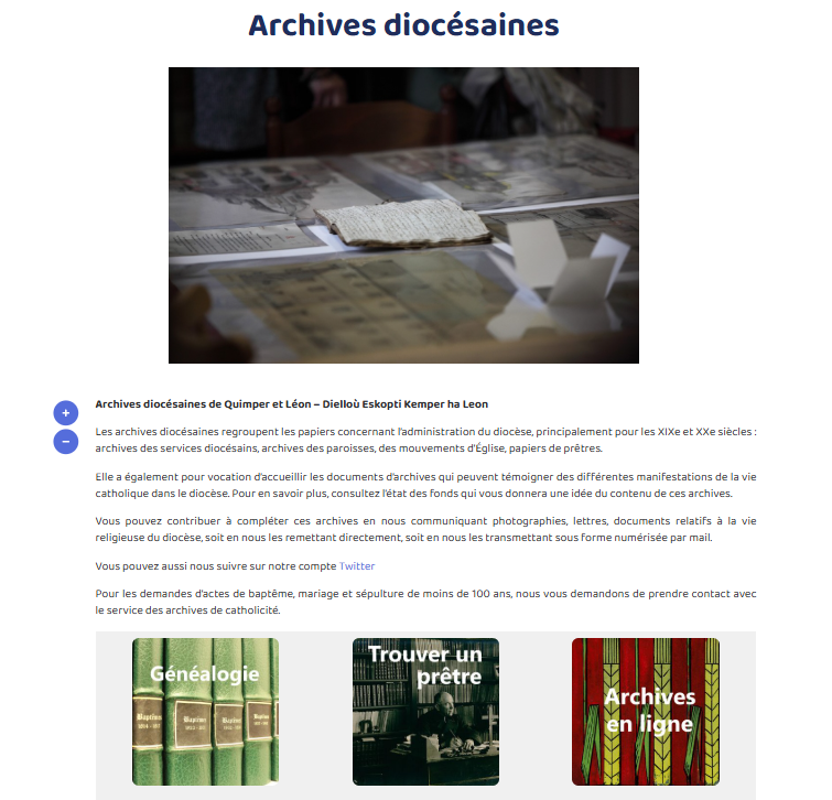 archives diocesaines du Finistère