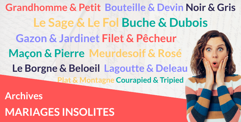 Mariages insolites : Quand l&rsquo;association des noms de famille fait sourire
